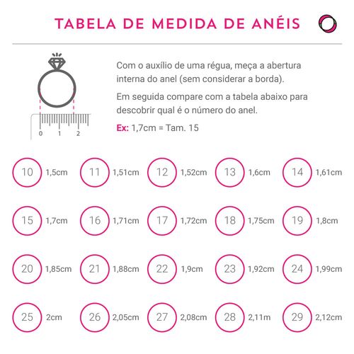 Anel zirconia rosa zirconia branca oval bordado aro24