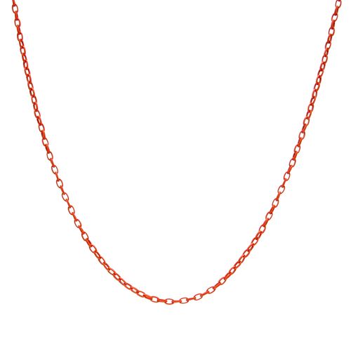 Correntaria pintada vermelho coral (promoção 50%) 45cm