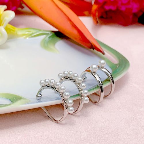 Brinco perola ear hook duplo (2 pares) (super promoção)