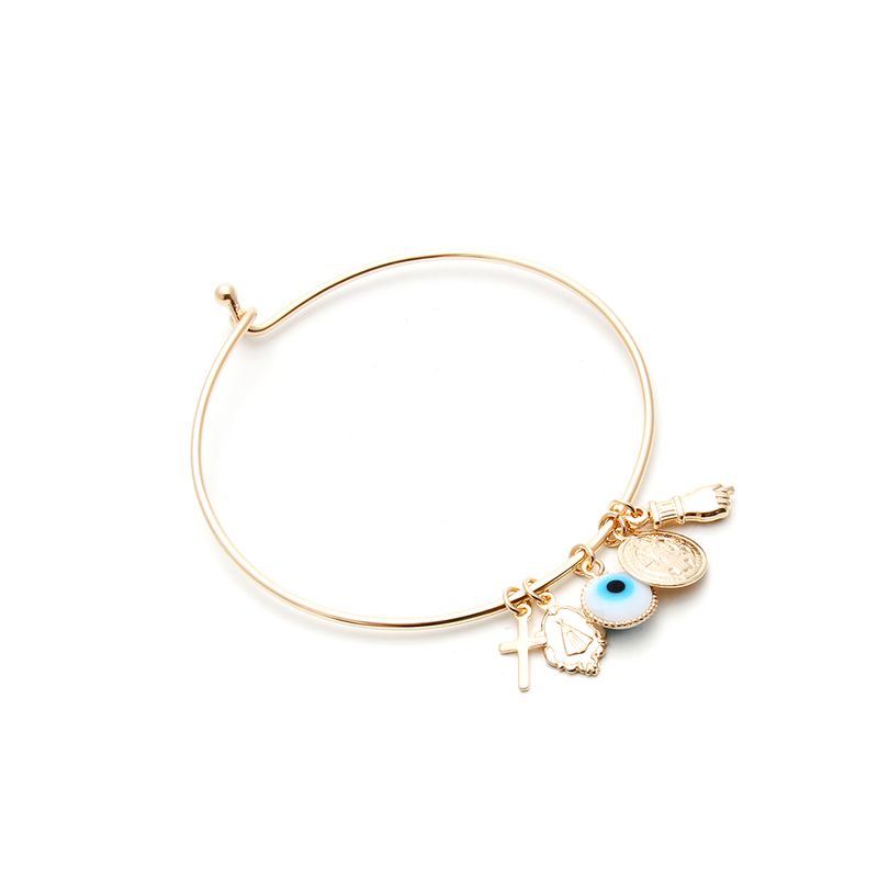 Bracelete Dupla Proteção Banho de Ouro 18K