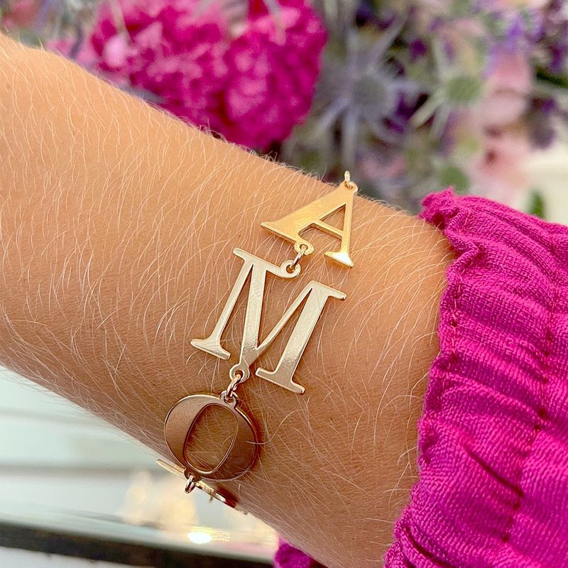 Pulseira Amor Banho de ouro18k