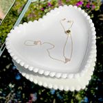 Pulseira Trevila Zircônia Branca Inteira Gotas Banho de Ouro 18K