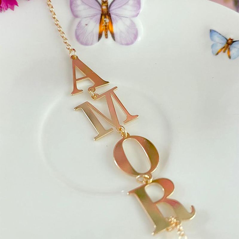 Pulseira Amor Banho de ouro18k