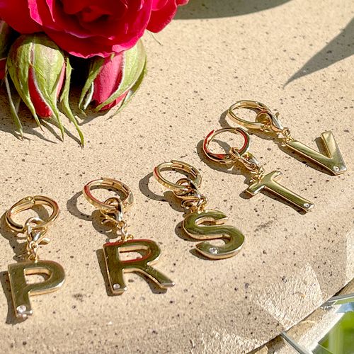 Brinco Zirconia Branca Argola Letra S Semijoia (promoção 50%)