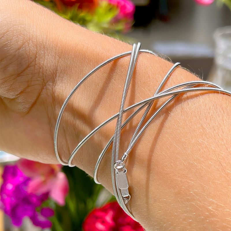 Pulseira-Colar-Corda-de-Violao-Banho-de-Rodio-Branco
