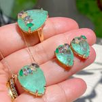 Anel-Gota-Coroa-de-Fusion-Esmeralda-Colombiana-Banho-de-Ouro-18K-