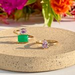 Anel-Oval-Fusion-Esmeralda-Retangulo-Banho-de-Ouro-18K