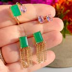 Anel-Oval-Fusion-Esmeralda-Retangulo-Banho-de-Ouro-18K