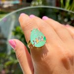 Anel-Gota-Coroa-de-Fusion-Esmeralda-Colombiana-Banho-de-Ouro-18K-