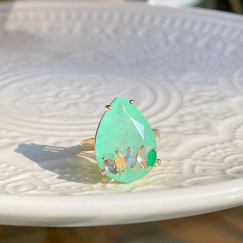 Anel-Gota-Coroa-de-Fusion-Esmeralda-Colombiana-Banho-de-Ouro-18K-