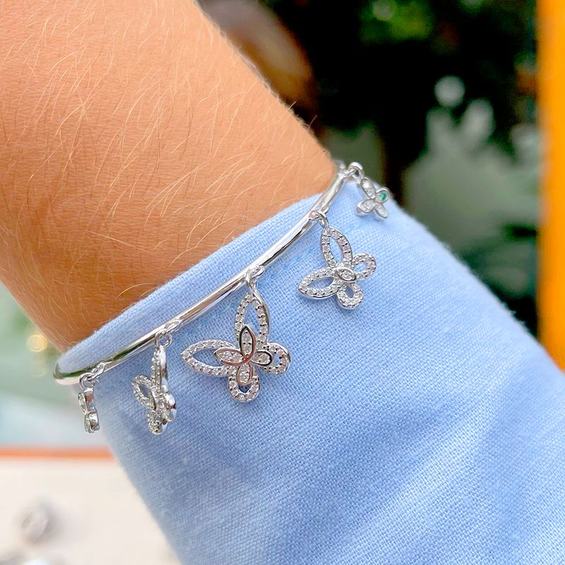 Bracelete-Zirconia-Verde-Butterfly-