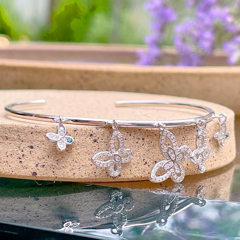 Bracelete-Zirconia-Verde-Butterfly-