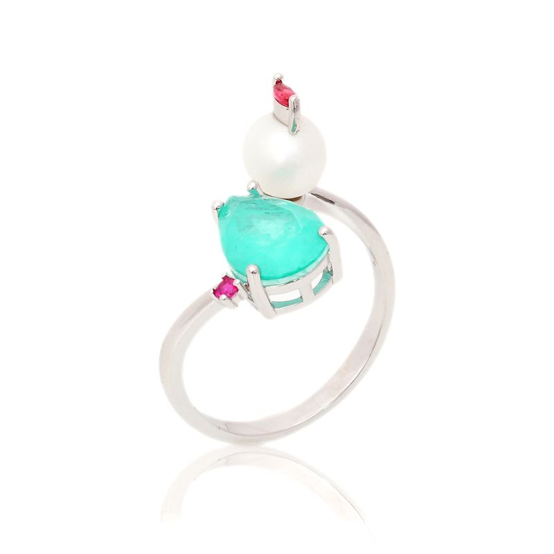 Anel-Perola-Grao-Gota-de-Fusion-Turmalina-Banho-de-Rodio-Branco-