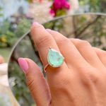Anel-Gota-Cravejada-Fusion-Esmeralda-Colombiana-Banho-de-Ouro-18K