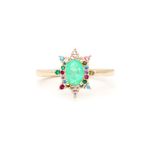 Anel-Oval-Cravejado-Fusion-Esmeralda-Colombiana-Banho-de-Ouro-18K