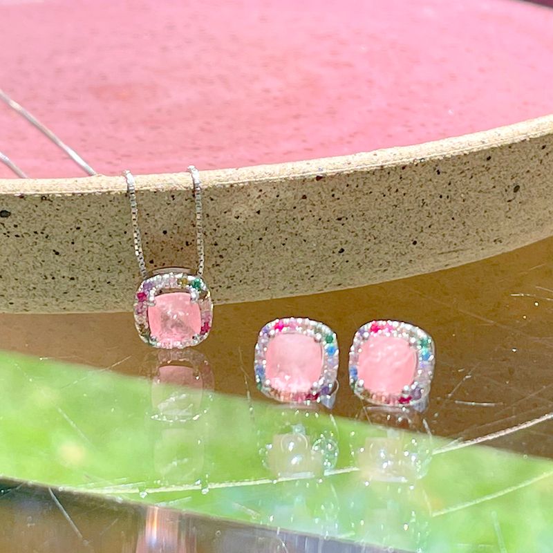 Colar-Quadrado-Cravejado-Fusion-Turmalina-Rosa-Quadrado-Prata-925
