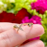 Anel-Estrela-4-Pontas-Aberto-Zirconia-Branca-Banho-de-Ouro-18K-