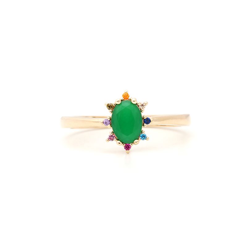 Anel-Oval-Cravejado-Cristal-Esmeralda-Banho-de-Ouro-18K-