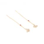 BRINCO-ZIRCONIA-VERMELHA-ZIRCONIA-BRANCA-CORRENTE-BORBOLETA