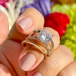 Kit-Anel-Solitario-e-Alianca-Zirconia-Branca-Banho-de-Ouro-18K