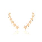 Brinco Ear Cuff Estrela Banho de Ouro 18K