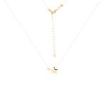 Colar Estrela Fio Nylon Banho de Ouro 18K