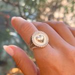 Anel-de-Dedinho-Coracao-Cravejado-Zirconia-Branca-Banho-de-Ouro-18K