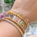 Bracelete-Reto-Formas-Cristal-Ametista-Banho-de-Ouro-18K