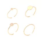 Kit-de-Aneis-Regulaveis-Redondo-Trancado-Banho-de-Ouro-18K
