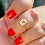 Anel-Liso-Medalha-Patinha-de-Cachorro-Banho-de-Ouro-18K