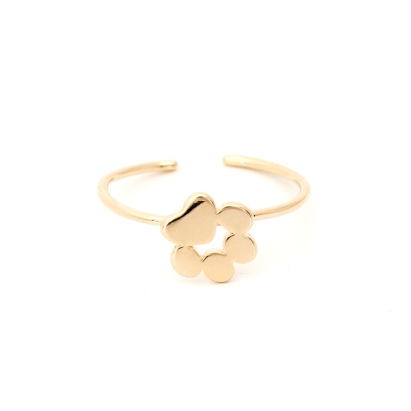 Anel-Liso-Medalha-Patinha-de-Cachorro-Banho-de-Ouro-18K