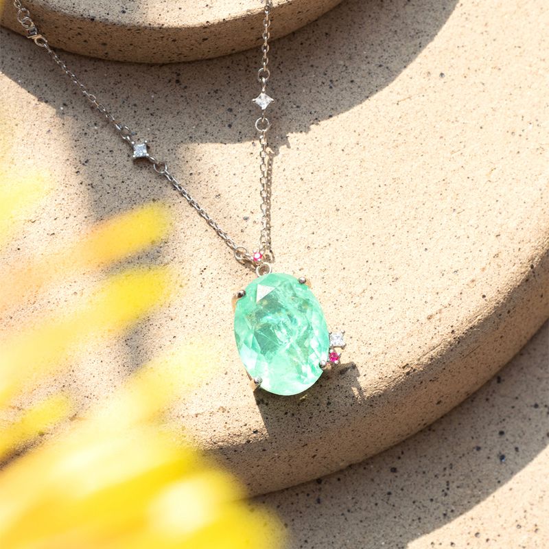 COLAR-FUSION-ESMERALDA-COLOMBIANA-ZIRCONIA-VERMELHA-ZIRCONIA-BRANCA-OVAL