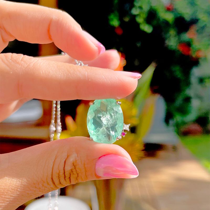 COLAR-FUSION-ESMERALDA-COLOMBIANA-ZIRCONIA-VERMELHA-ZIRCONIA-BRANCA-OVAL
