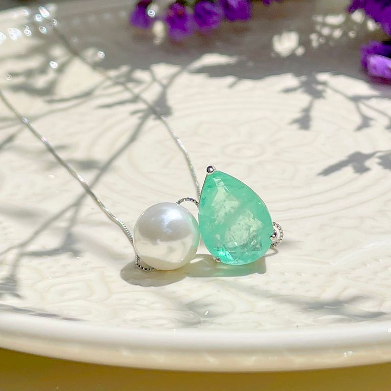 COLAR-FUSION-ESMERALDA-COLOMBIANA-PEROLA-GOTA-55-CM