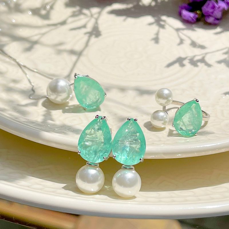 COLAR-FUSION-ESMERALDA-COLOMBIANA-PEROLA-GOTA-55-CM