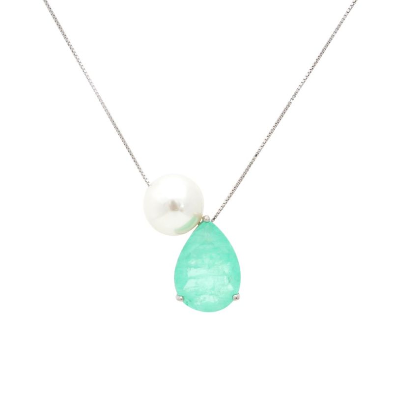 COLAR-FUSION-ESMERALDA-COLOMBIANA-PEROLA-GOTA-55-CM