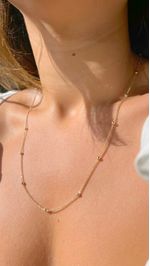 COLAR-FOLHEADO-LISO-BOLINHAS-60CM