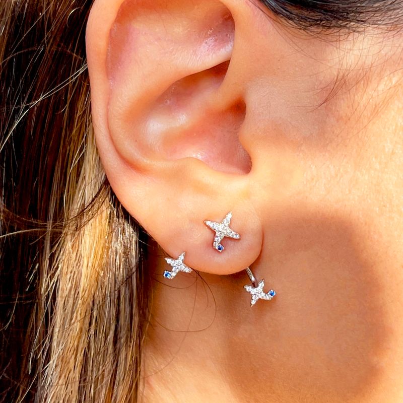 Brinco-Ear-Jacket-Estrelas-Zirconia-Azul-escuro-Prata-925