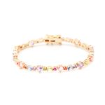 Pulseira-Cristal-Peridoto-Formas-e-Coracao-Banho-de-Ouro-18K