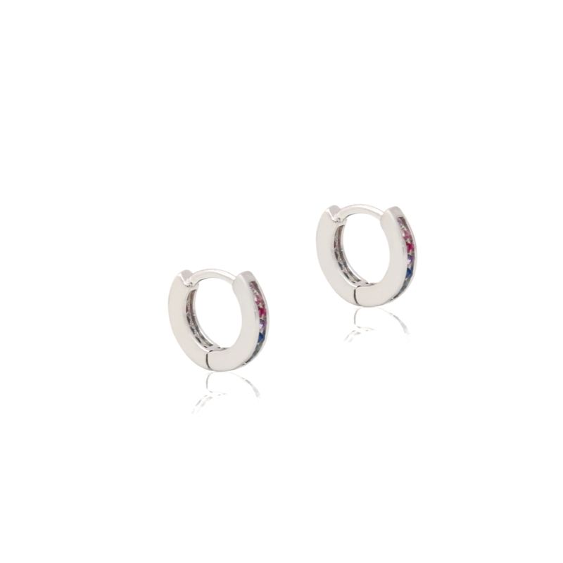Brinco-Argola-Zirconia-Colorida-10-mm-Prata-925