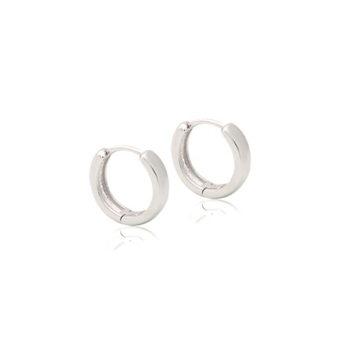 Brinco Argola Lisa 13 mm Prata 925