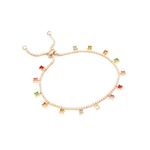 Pulseira-Cristal-Ametista-Inteira-Pedras-Quadradas-Banho-de-Ouro-18K