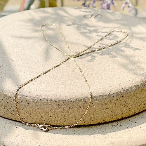 Pulseira folheado liso trevila 20cm (promoção 50%)