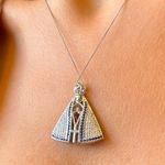 Colar-Nossa-Senhora-Aparecida-Zirconia-Azul-Banho-de-Rodio-Branco
