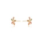 Brinco-Floral-Zirconia-Colorida-Banho-de-Ouro-18K