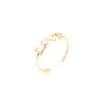 Anel-Kit-C-3-Zirconia-Branca---Redondo-Love-Retangulo--Banho-de-Ouro-18K
