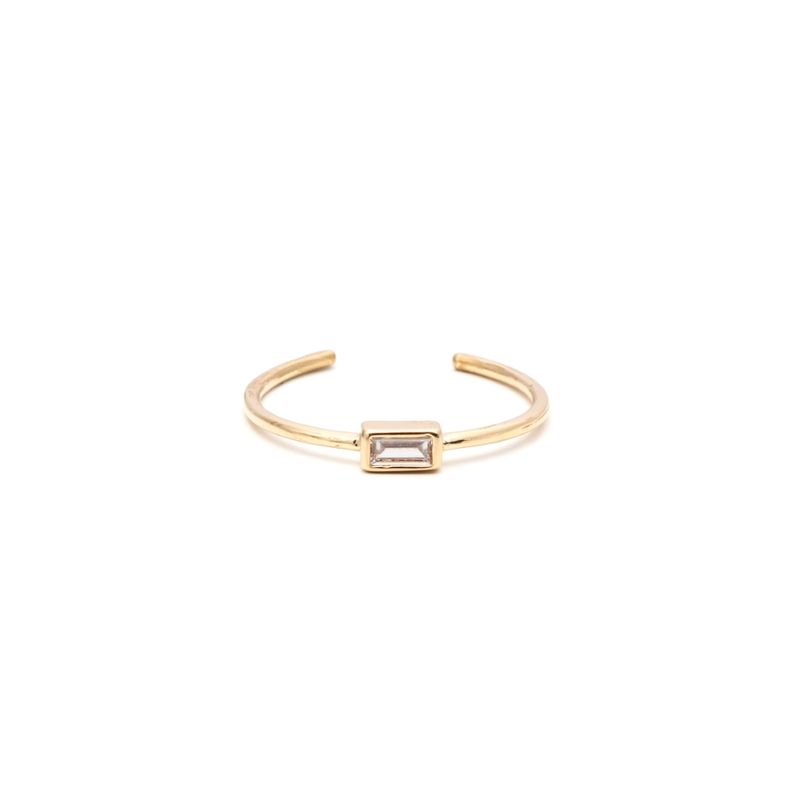 Anel-Kit-C-3-Zirconia-Branca---Redondo-Love-Retangulo--Banho-de-Ouro-18K