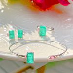 Bracelete-Fusion-Esmeralda-Retangular-Prata-925