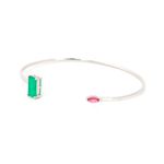 Bracelete-Fusion-Esmeralda-Retangular-Prata-925