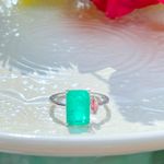 Anel-Fusion-Esmeralda-Retangular-Prata-925